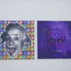 Albert Einstein Set of 2 Mini Blotter Art