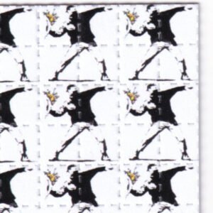 Banksy Flower Bomb Blotter Art