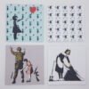 Banksy Mini Blotter Art Set of 4