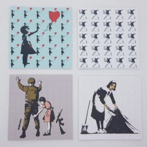 Banksy Mini Blotter Art Set of 4