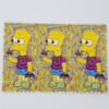 Bart Simpson on Mushrooms Mini Blotter Art