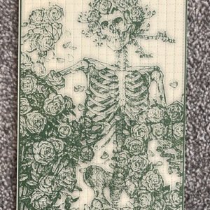 Bertha Skeleton Blotter Art by Stanley Mouse - Early 2000's
