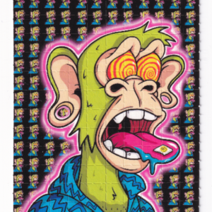 Bored Ape Blotter Art by Russ Holmes - #50 of 50 (2021)