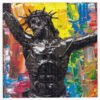 Crucifixion Blotter Art