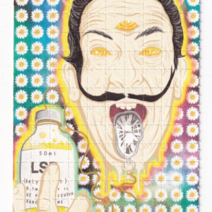 Dali Time Lord Blotter Art by Russ Holmes - #50 of 50 (2021)