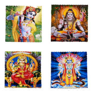Hindu Set of 4 Mini Blotter