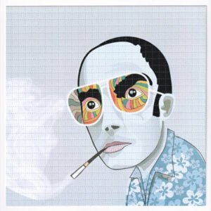 Hunter Thompson Blotter Art