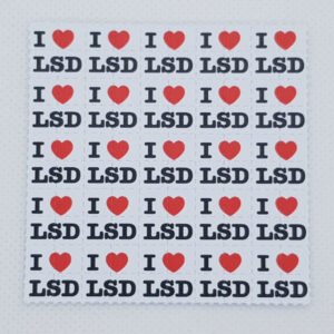 I Love LSD Mini Blotter Art