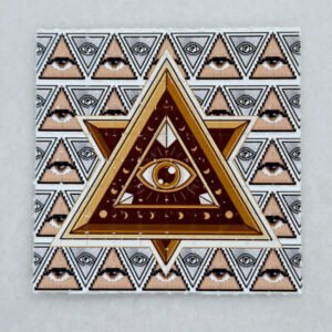 Illuminati Pyramid Mini Blotter Art