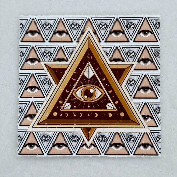 Illuminati Pyramid Mini Blotter Art