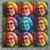 Jerry Garcia 9 Panel Blotter Art by Wes Black - Original 2001