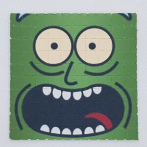 Pickle Rick Mini Blotter Art