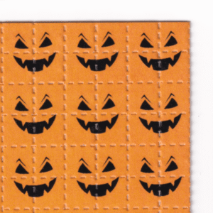 Pumpkin Face Blotter Art
