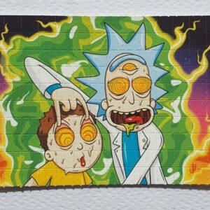 Rick and Morty Blotter Art by Russ Holmes - #1 of 100 (2021)