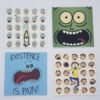 Rick & Morty Mini Blotter Art - Set of 4
