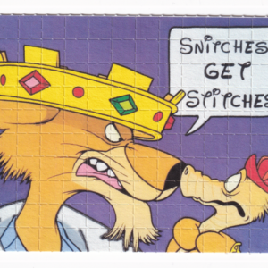 Snitches Get Stiches Blotter Art by Russ Holmes - #50 of 50 (2021)