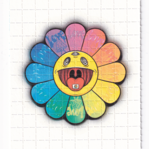 Trippy Flower Blotter Art by Russ Holmes - #50 of 50 (2021)
