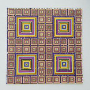 Trippy Squares Mini Blotter Art