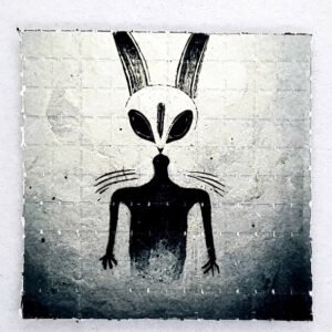 White Rabbit History Mini Blotter Art