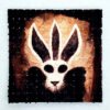 White Rabbit Myth Mini Blotter Art