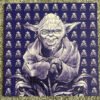 Yoda Blue Blotter Art - Original 2007