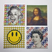 Mini Blotter Art Set of 4 Unique Blotters