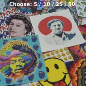 Randomly Selected Mini Blotter Art Sheets